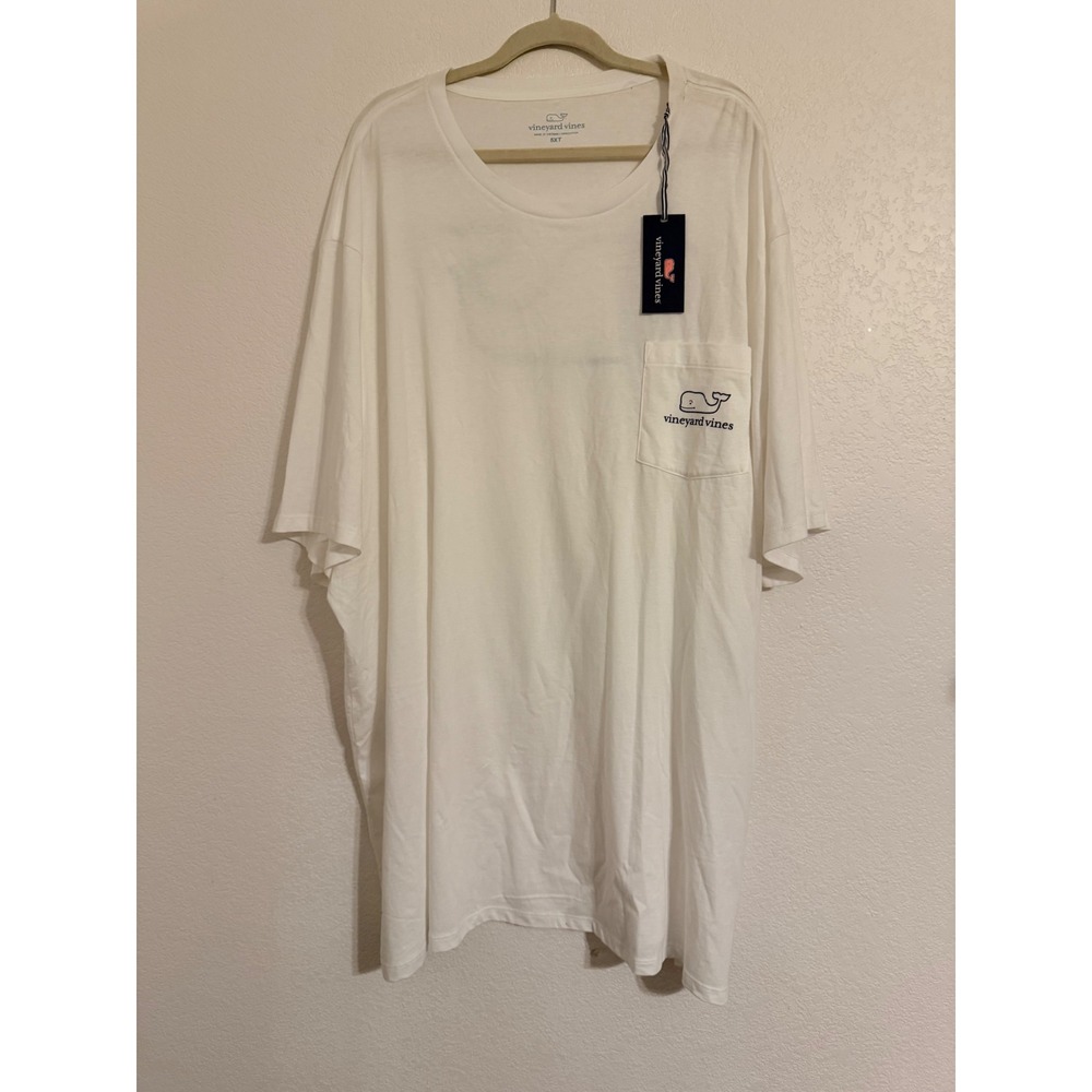 Vineyard Vines Mens 5XT White Whale Graphic Pocket T-Shirt 1V010964-100 NWT